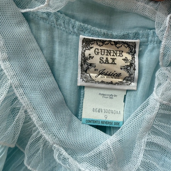 Gunne Sax Light Blue Lace Dress - Picture 3 of 3